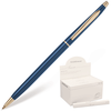 Ручка шариковая ERICH KRAUSE бизнес-класса "Incanto NT-110", корпус синий, золотые детали, синяя